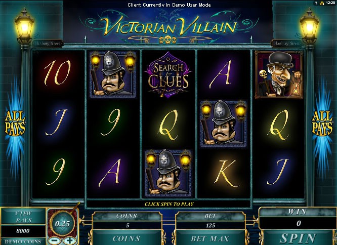 Бесплатный игровой автомат Victorian Villain