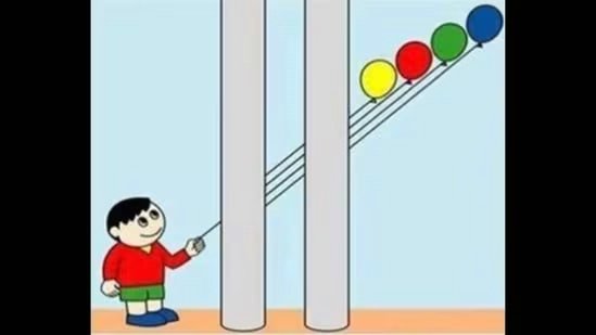 Головоломка: Сможете ли вы определить, какой воздушный шар держит ребенок?