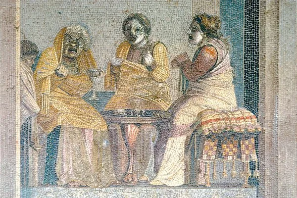 Римская мозаика, наполненная стариками