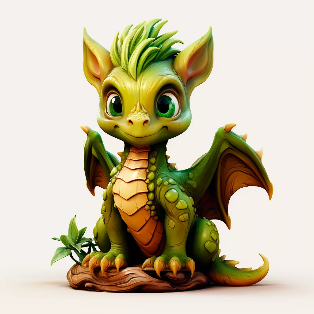 зеленый деревянный дракон картинки для детей