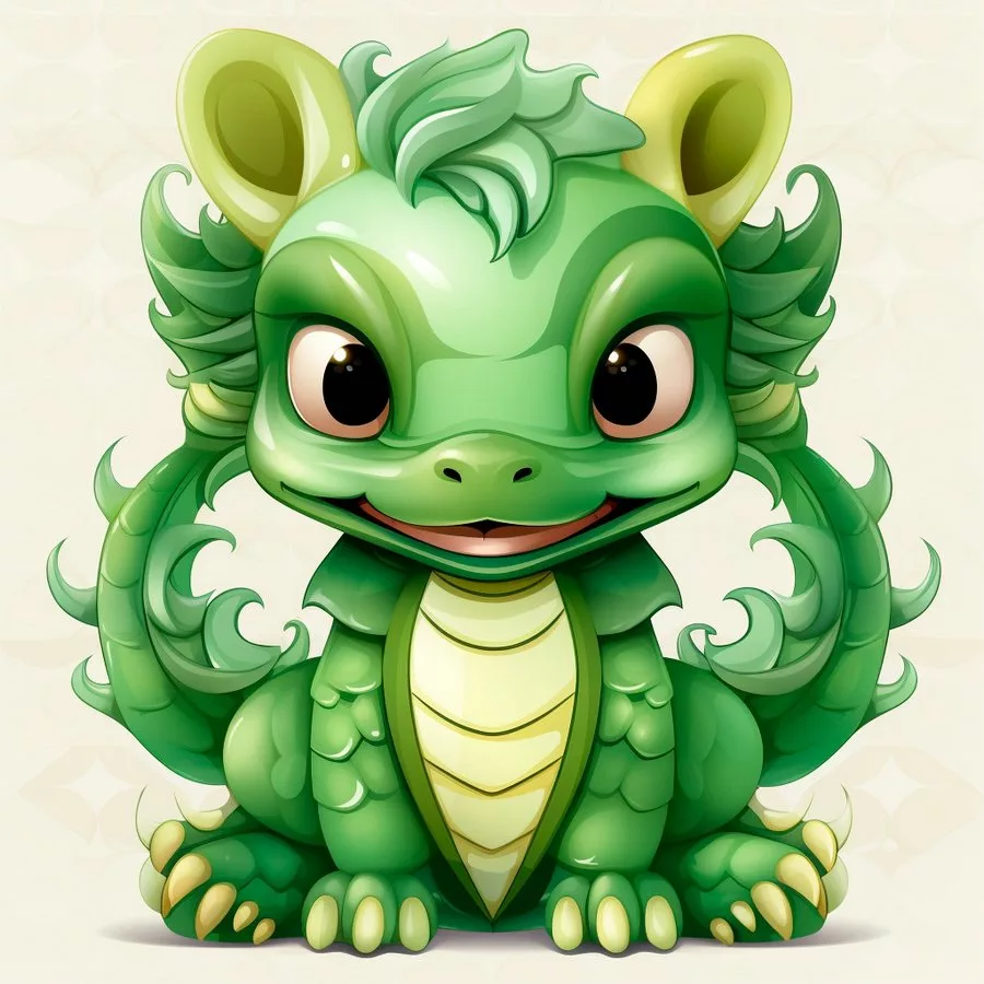 китайский зеленый дракон картинки