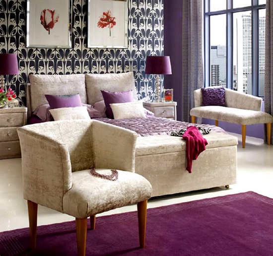Пурпурная цветовая схема для домашнего дизайна