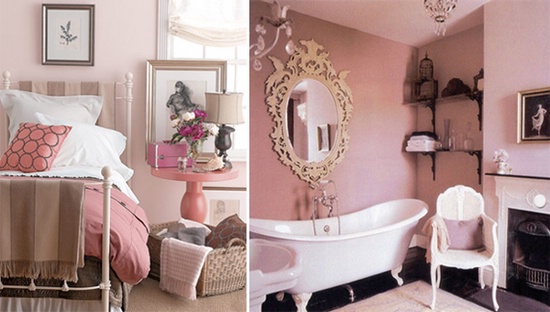Идеи стильного розового интерьера